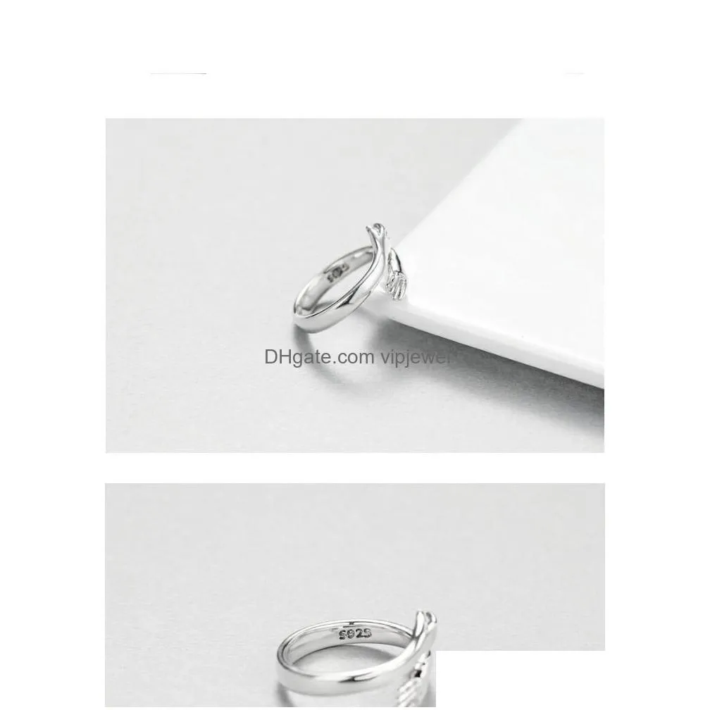 lover romantic hand and hug ring creative opening love forever adjustable finger female mens fashion jewelry gift