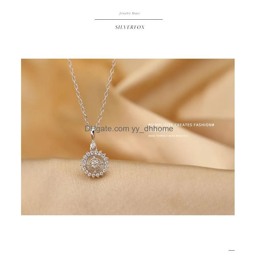 fashion sun flower necklace female ins simple clavicle chain temperament jewelry girl christmas gift