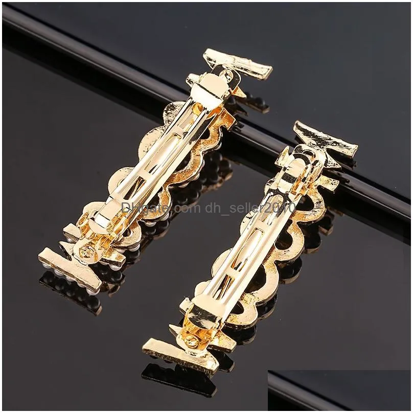 gold city london  paris milan hair clip hairdress pearl barrettes clips bobby pin for women children fashion jewelry will and