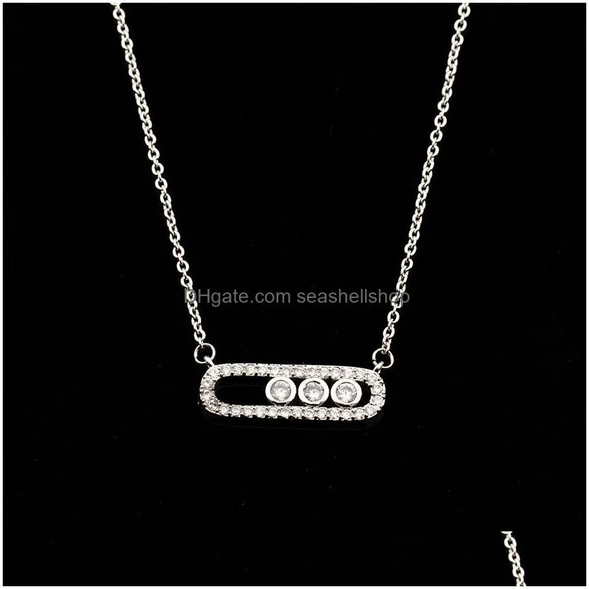 crystal zircon arab style bead pendant necklace for women dainty wedding jewelry rose gold on oval gifts