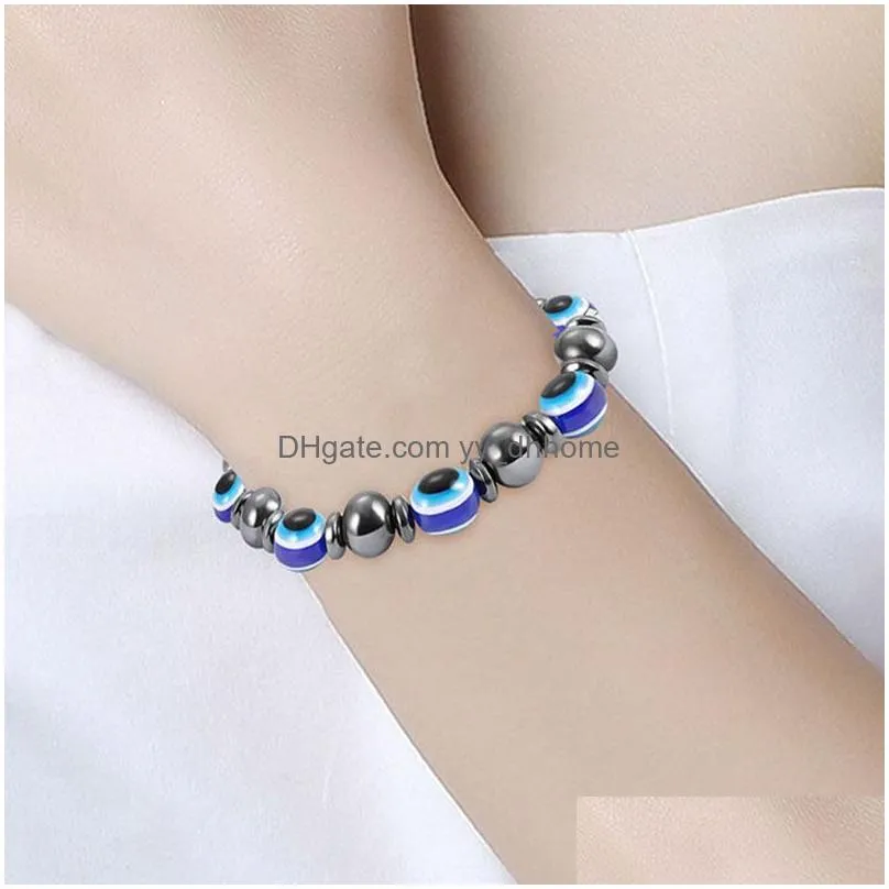rainbow black magnetic hematite beaded strands bracelet beads power healthy bracelets fashion jewelry will and sandy