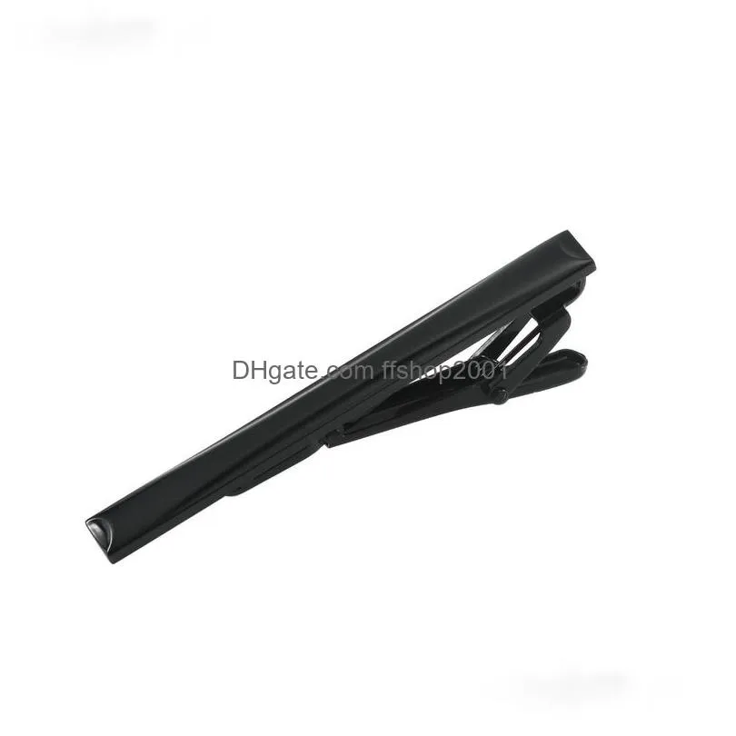simple stripe tie clips black bar clasp pin for men business suit fashion jewelry will and sandy