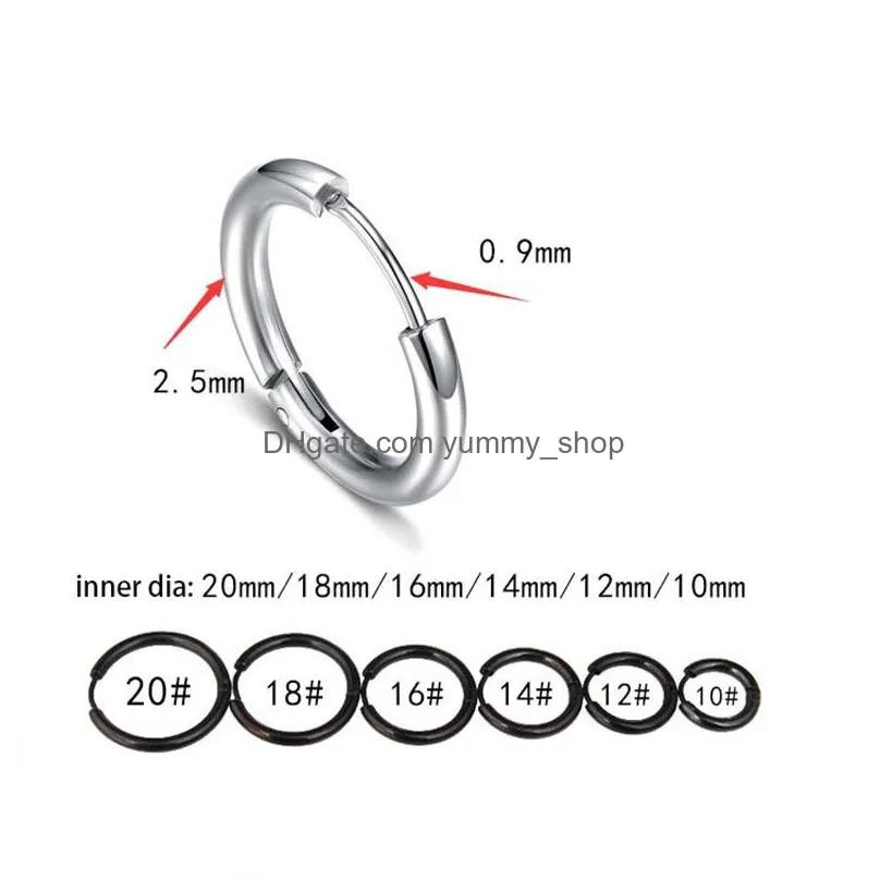 stainless steel hoop earrings women mens earings ear rings will and sandy fashion jewelry