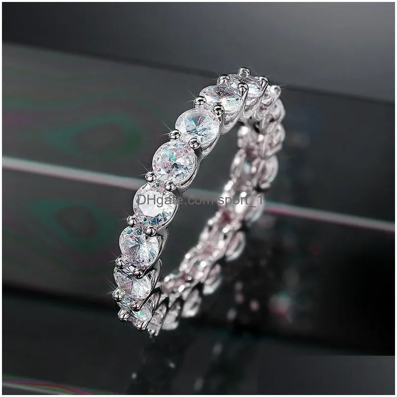 square heart zircon rings women bridesmaid full diamond engagement wedding ring gift fine jewelry will and sandy