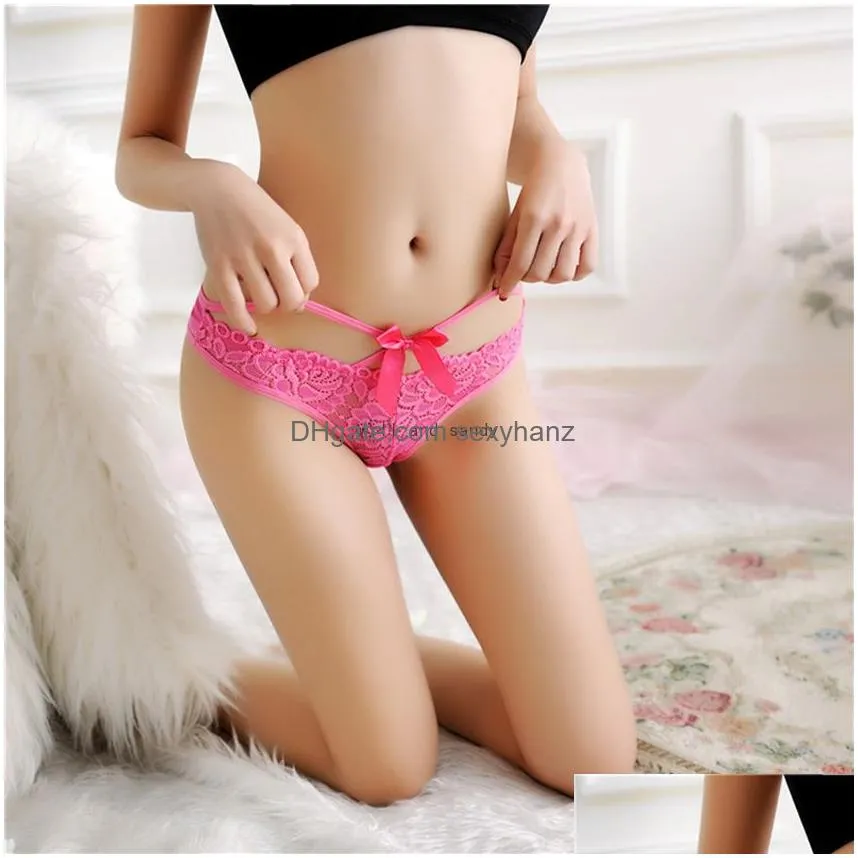 sexy lace briefs panties rose bowknot bandage waist briefs thongs g strings t back women underwear woman lingeries panty clothes