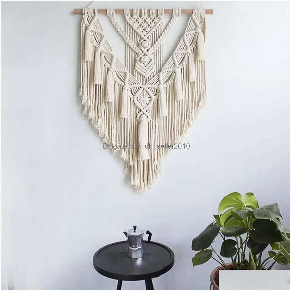 weave tassel tapestry home decor wall hanging holiday events party decorations
