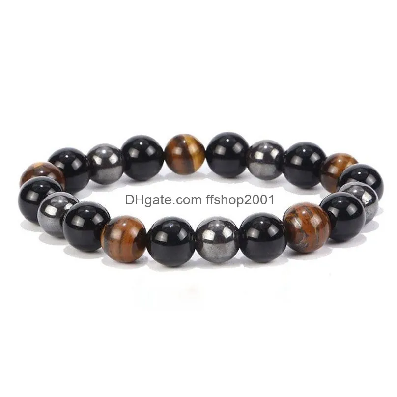 natural stone tiger eye beaded strands bracelet health beads women mens bracelets fashion jewelry will and sandy gift