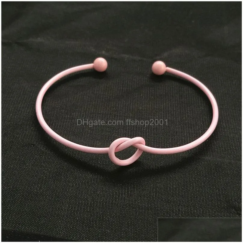 knot heart bangle bracelet open adjustable bracelets cuff women fashion jewelry gold will and sandy