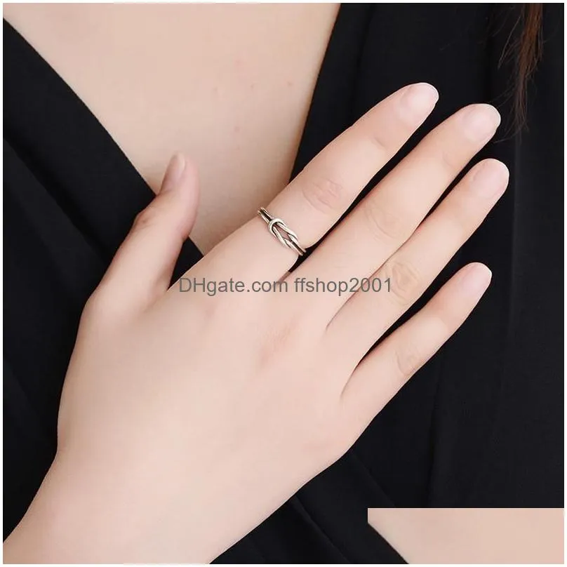 classical retro vintage 925 sterling silver hand open finger ring leaf hoop adjustable rings for women valentines day jewelry