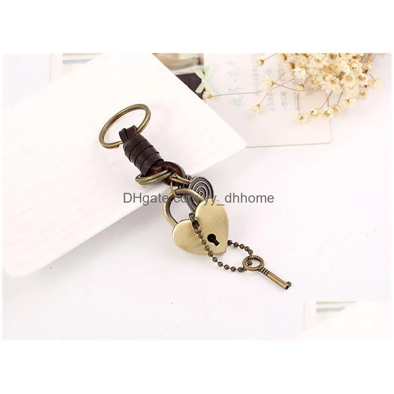 heart key ring antique silver letter tag keychain holders bag hangs fashion jewelry drop ship