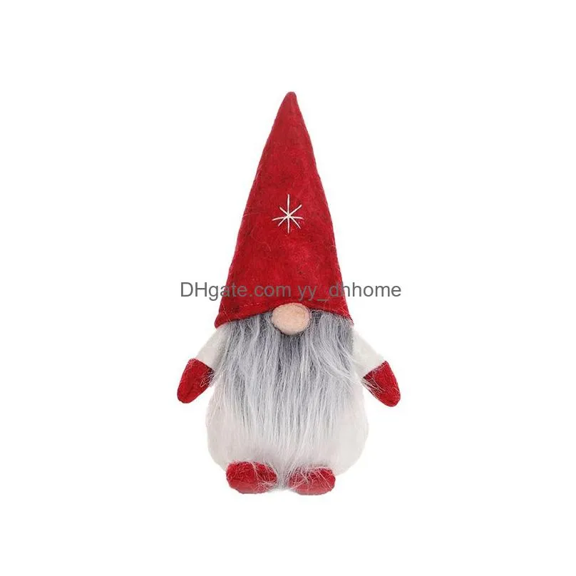 christmas santa plush doll face handmade elf dwarf decoration home christmas decoration gift will and sandy 