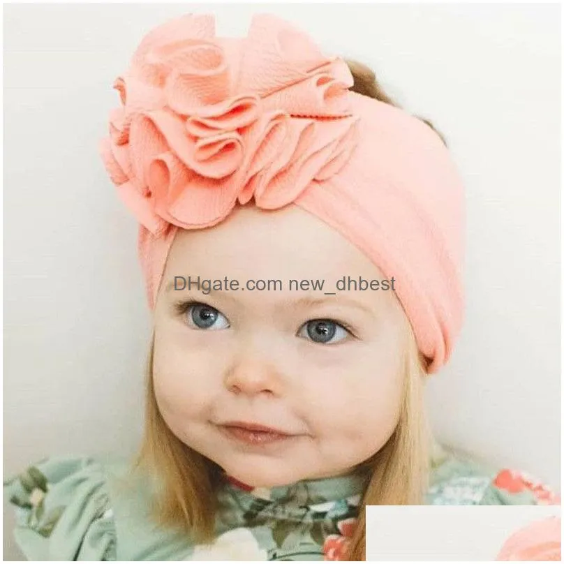 cloth maize flower kids headband solid color baby hair band headwraps dress fashion will and sandy black white yellow red green blue