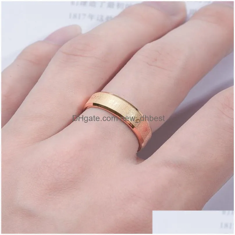 forever love letter band ring silver gold stainless steel heart couple rings for women men fashion jewelry gift will and sandy
