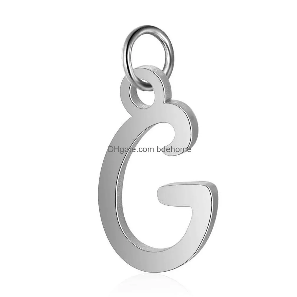 26pcs initial charms 26 english alphabet letter charm pendants for women man diy necklace bracelet jewelry making az