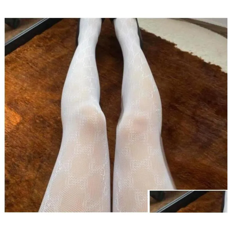 y long stockings tights women fashion black and white thin lace mesh tights soft breathable hollow letter tight panty hose high