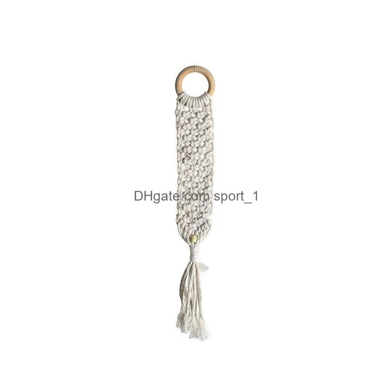 decoration macrame hand knitted bedside tapestry pendant wall hanging tassel pendant hanging woven wall hanger home decor