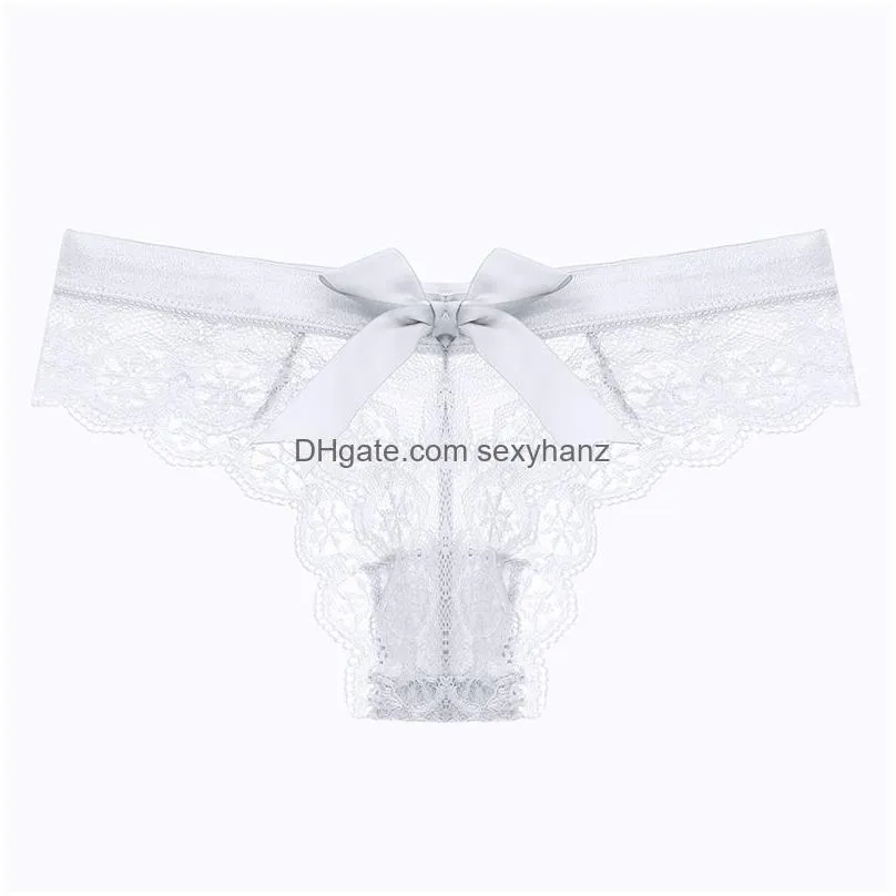 low waist back bowknot g string panties sexy lace stretch thong underwear see through t panty lingerie women clothes will and sandy