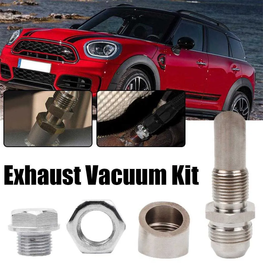 New Stainless Steel Exhaust Vacuum Kit Catch Can Vent E-VAC Scavenger Kit Includes T304 SS E-VAC Fitting