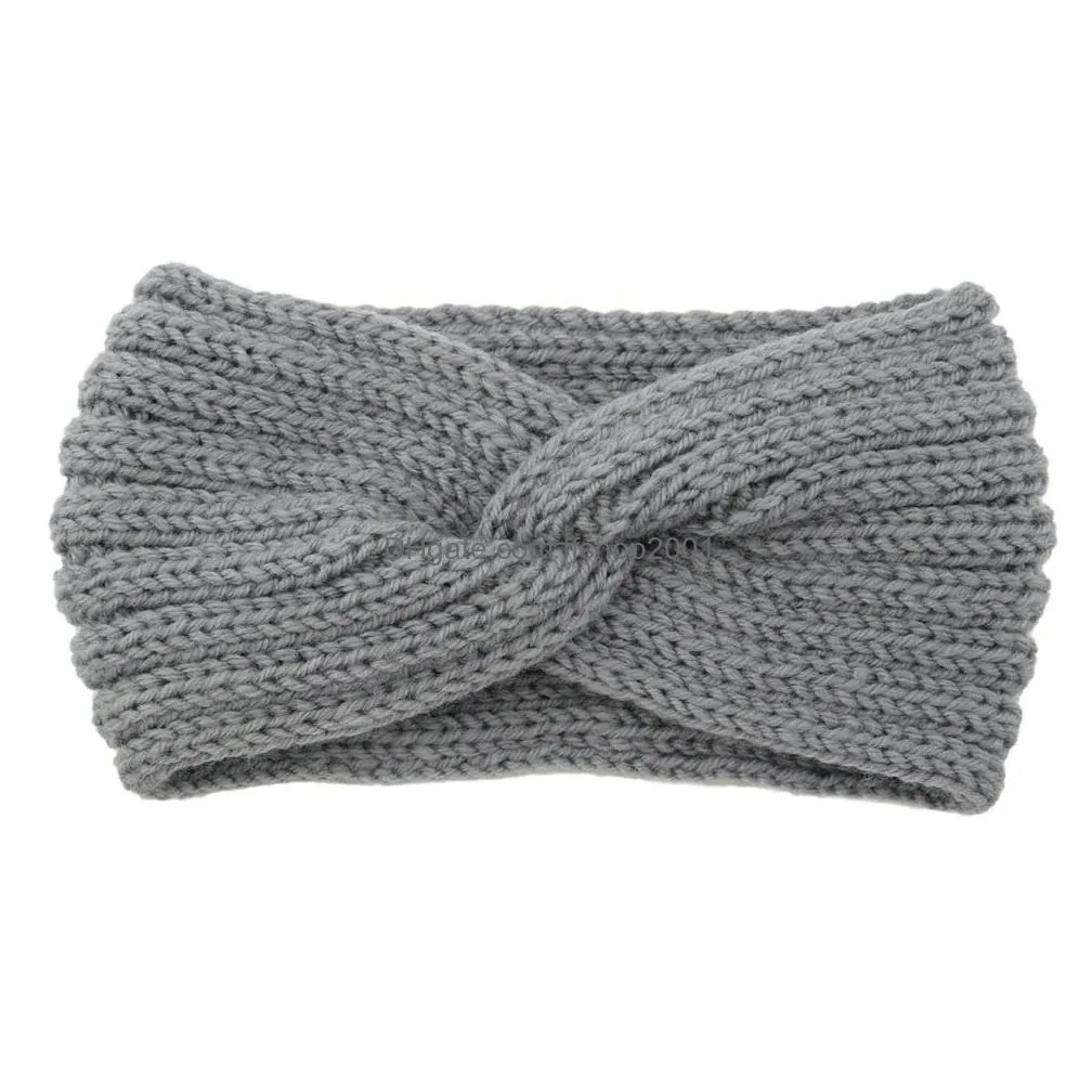 knit cross headbands braided winter headbands ear warmers crochet head wraps hair bands for women