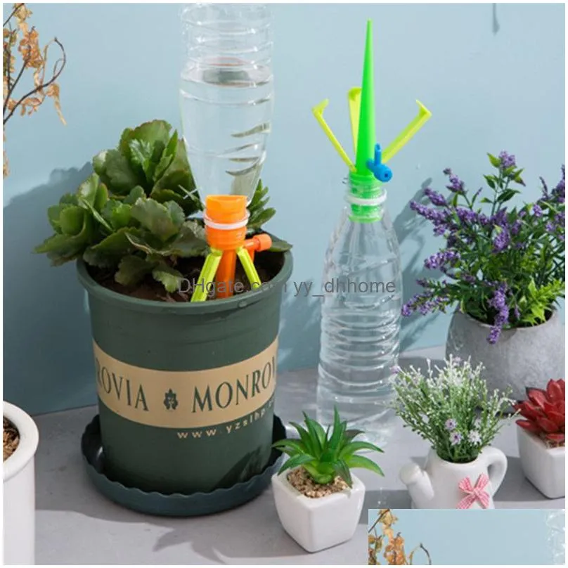 adjustable flow watering cans control valve automatic flower feeder water dropper home garden flower plant watering equipments