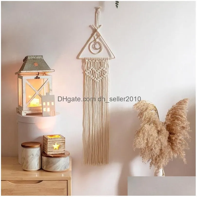 woven macrame wall hanging tapestry home decor for bedroom woven boho tapestry hanging