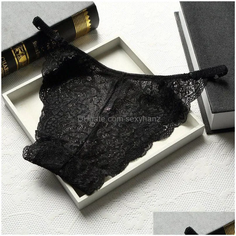 sexy lace panties floral transparent briefs lace waist women underwear lingeries woman knickers underwear women clothes