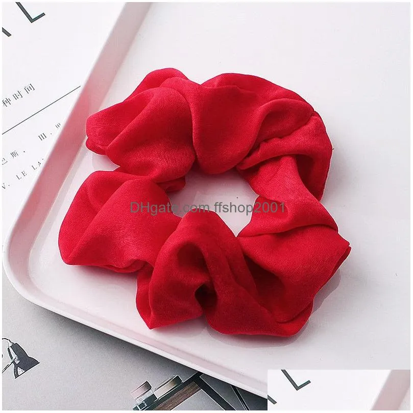 fashion scrunchies hair ring pony tails holder hair elastics ties suitable for women girls hair fashion will and sandy gift