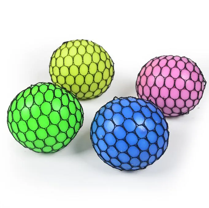 grape mesh stress relief ball sensory fidget toys squishy star stress balls for kids and adults stretchy squeeze ball squish toys for anti stress relax improve focus 6cm