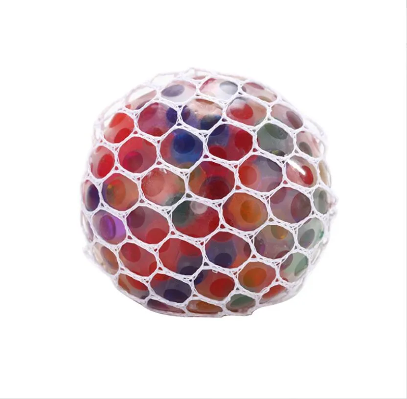 Car Dvr Decompression Toy 5.0Cm Colorf Mesh Squishy Grape Ball Fidget Anti Venting Balls Squeeze Toys Anxiety Reliever Drop Delivery G