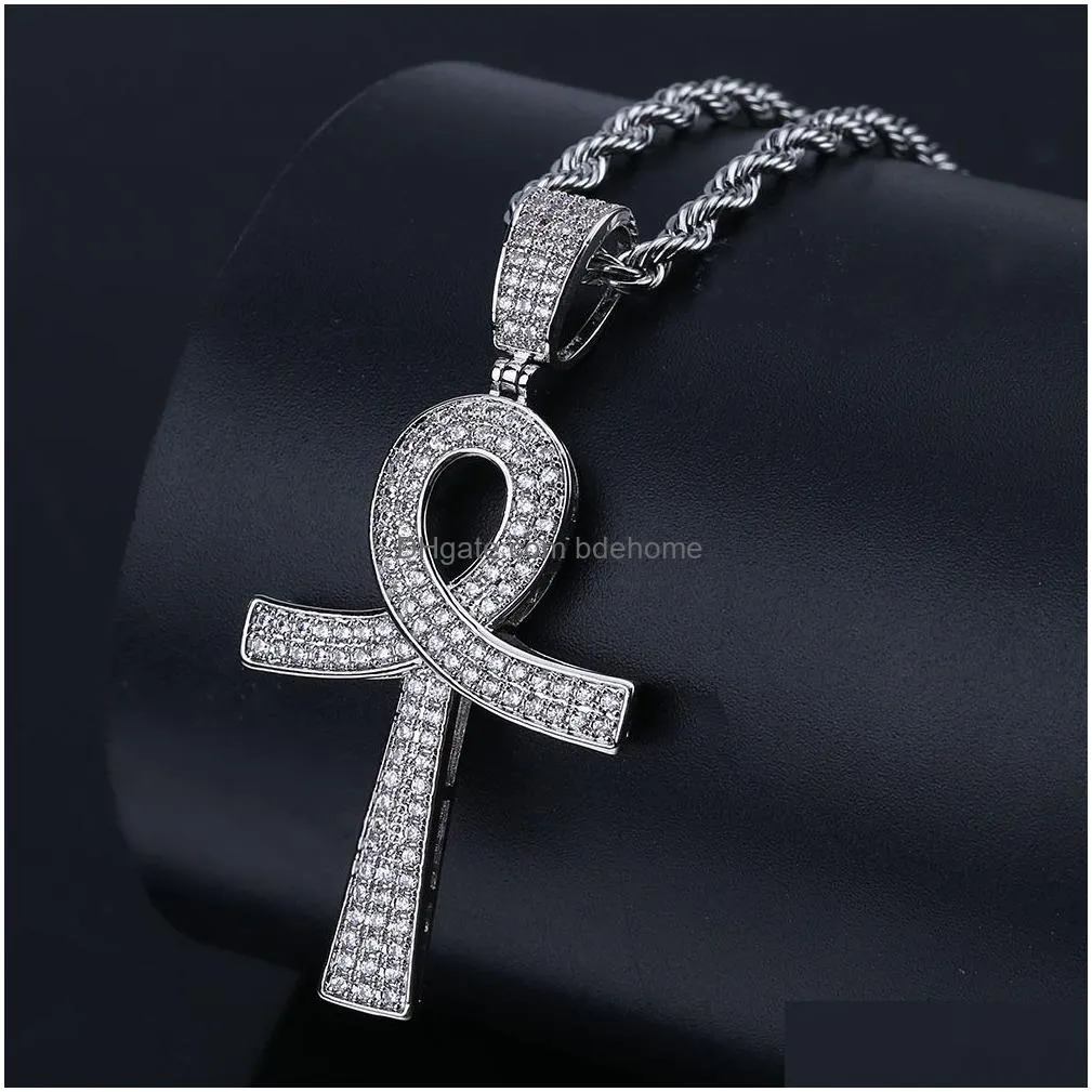 top quality gold white gold plated buffaloniagara marriott key cross pendant necklace bling diamond hip hop rapper jewelry for men