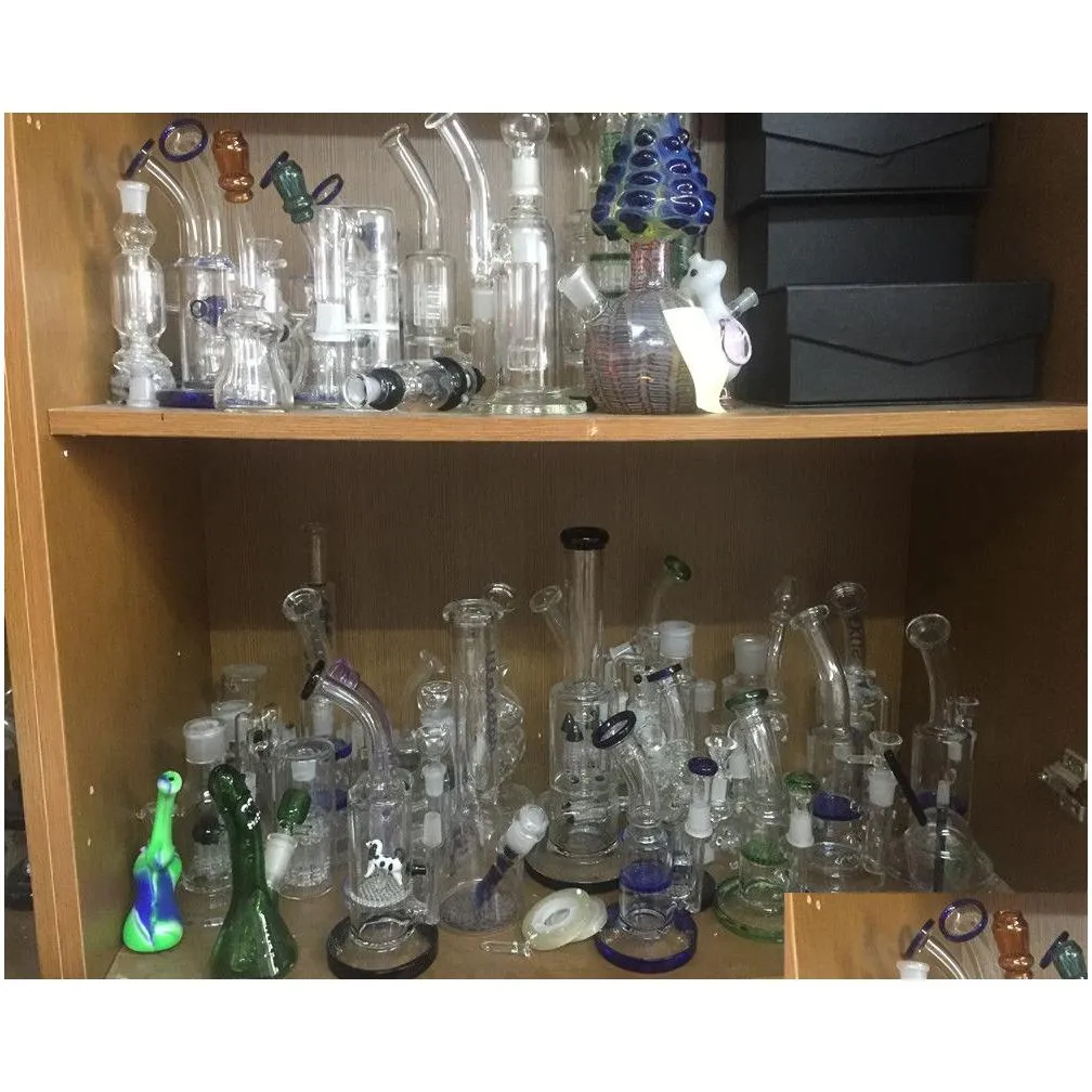 hookahs recycler oil rigs smoke glasses waterpipes dab chicha water bongs with 18mm joint