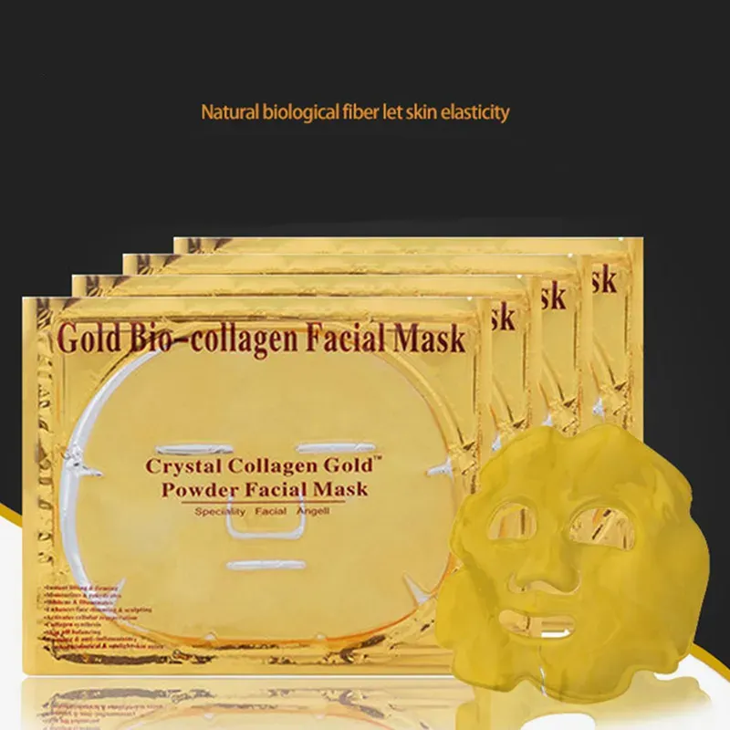 Gold Bio-Collagen Face Mask Crystal Powder Collagen Facial Masks Moisturizing Beauty Products