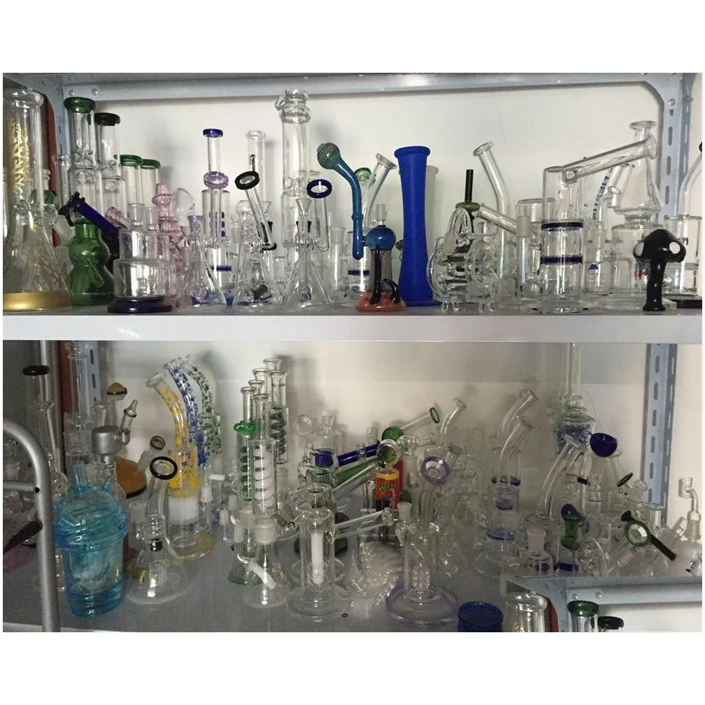 hookahs recycler oil rigs smoke glasses waterpipes dab chicha water bongs with 18mm joint