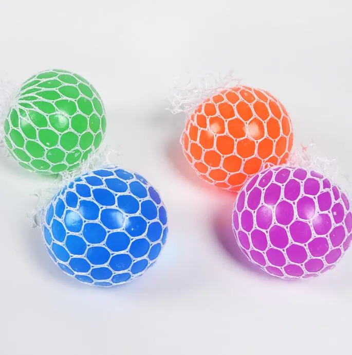 grape mesh stress relief ball sensory fidget toys squishy star stress balls for kids and adults stretchy squeeze ball squish toys for anti stress relax improve focus 6cm