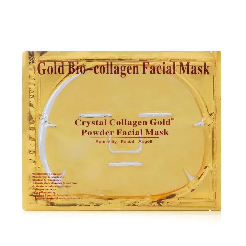 Gold Bio-Collagen Face Mask Crystal Powder Collagen Facial Masks Moisturizing Beauty Products
