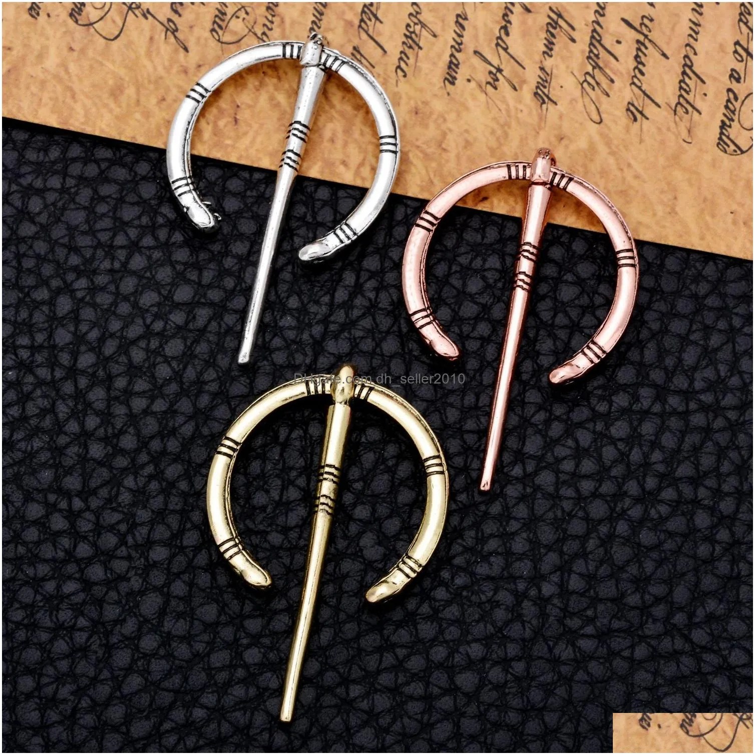 New Fashion Antique Copper Silver Vintage Womens Scarf Brooch Clip Cardigan Sweater Lapel Round Pins Brooches Jewelry Gifts for Girl