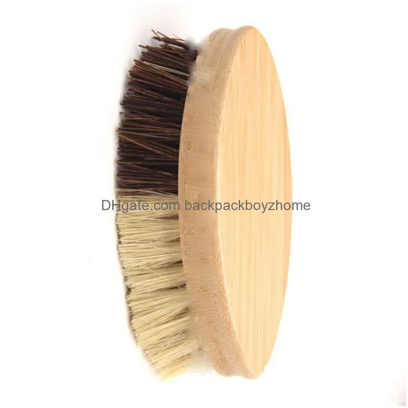 kitchen wooden cleaning brush environmentally friendly bamboo and sisal coarse brown plate brushes for vegetables fruits pots bowls