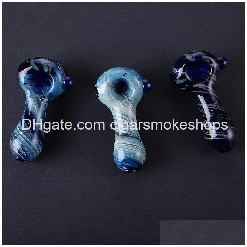 wholesable mini small style spoon pipes 30g glass dry herb handpipe pyrex oil burner pipe smoking accessories dhs ship