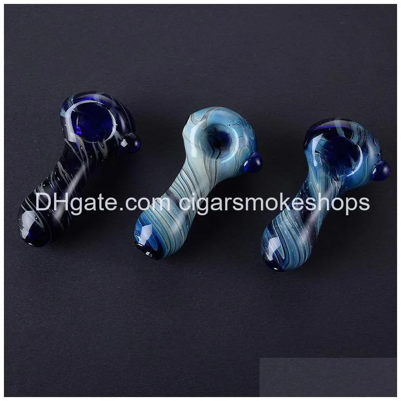 wholesable mini small style spoon pipes 30g glass dry herb handpipe pyrex oil burner pipe smoking accessories dhs ship