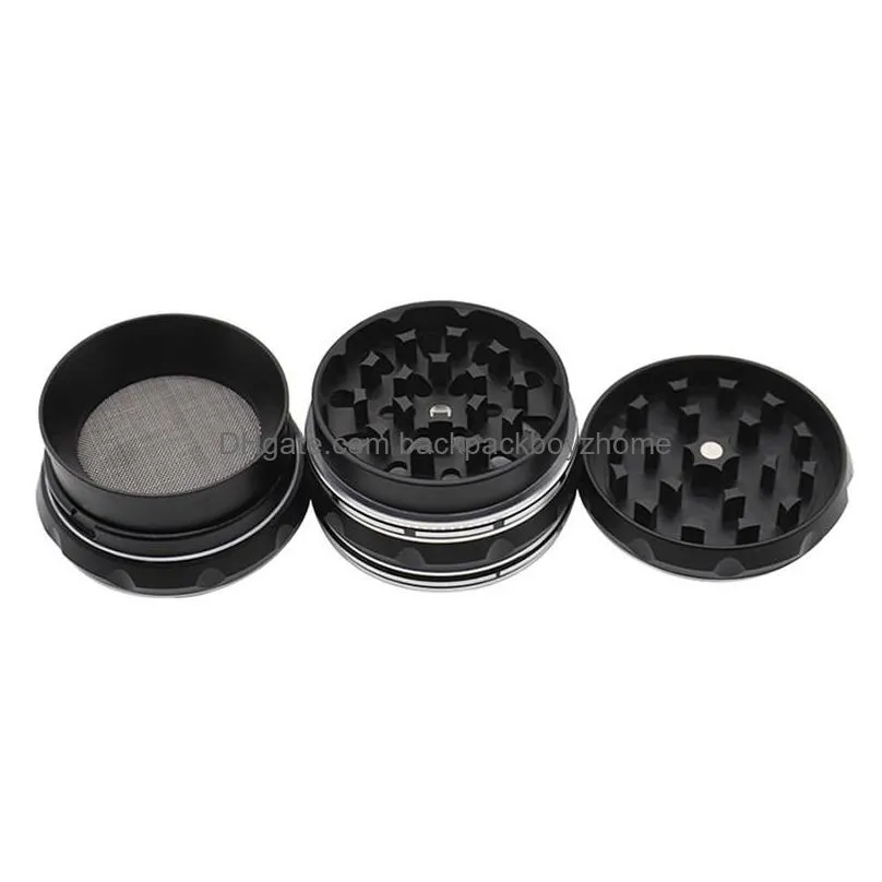 3d metal herb grinder 63mm manual smoking accessories fashion skull pattern 4 layers tobacco grinders creative gift 4 colors