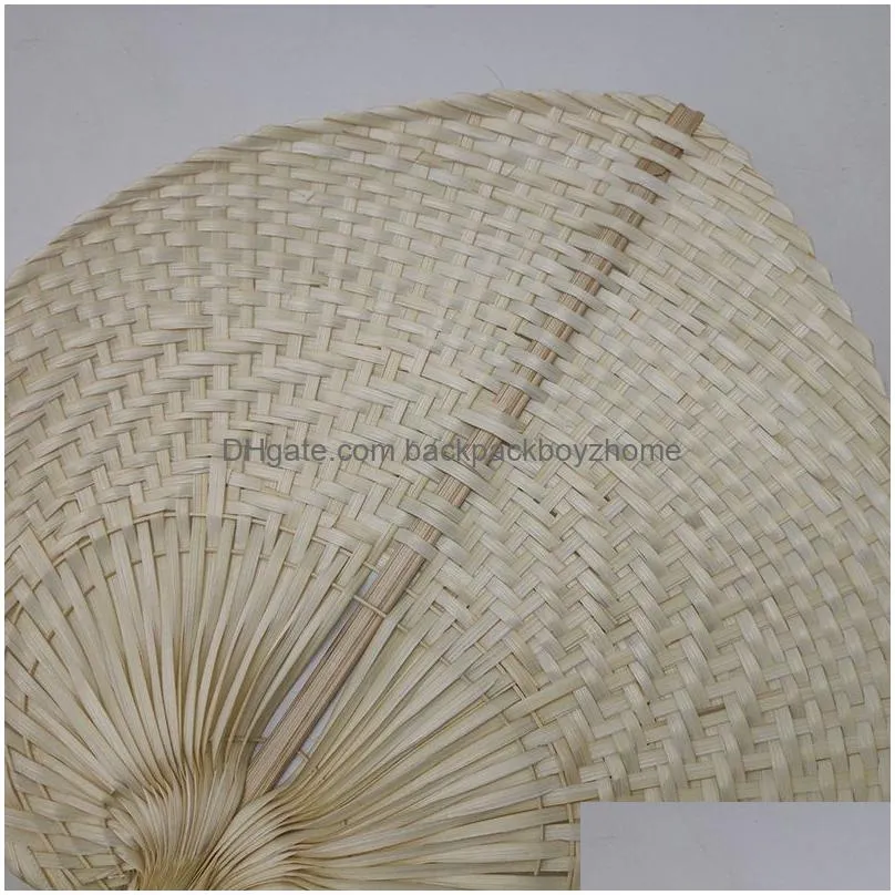 colorful woven straw bamboo hand fan favor party baby environmental protection mosquito repellent fans for summer creative gift