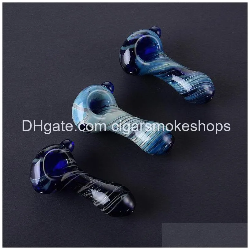 wholesable mini small style spoon pipes 30g glass dry herb handpipe pyrex oil burner pipe smoking accessories dhs ship