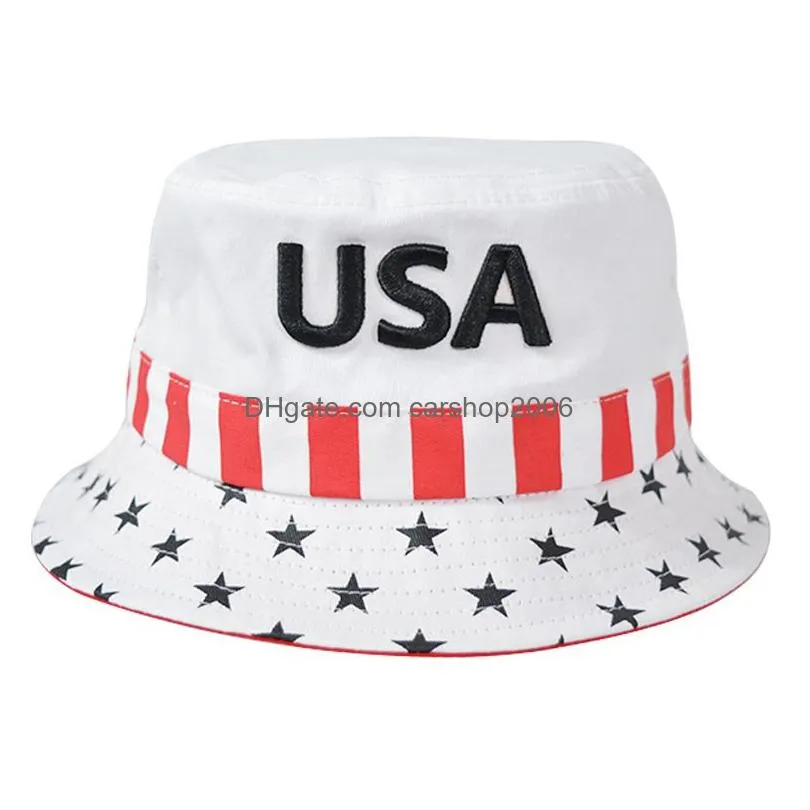 trump 2020 bucket hats travel leisure fisherman hat usa fashion men women flat top wide brim summer cap outdoor sport visor dbc vt0863