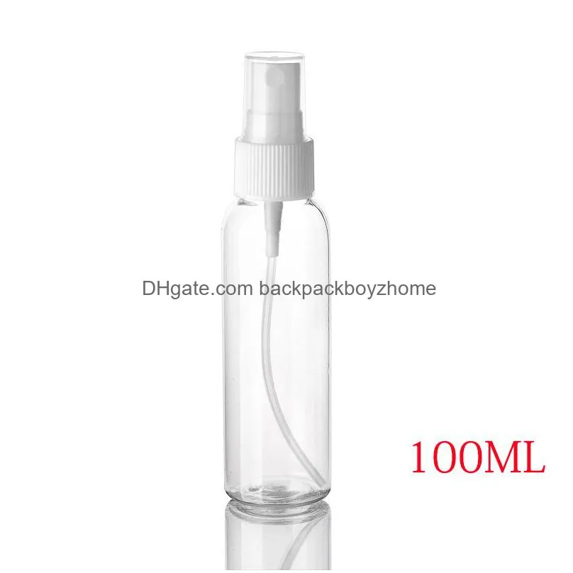 diy empty transparent plastic spray bottle atomizer pumps for essential oils travel perfume bulk portable makeup tool 15ml 30ml 50ml