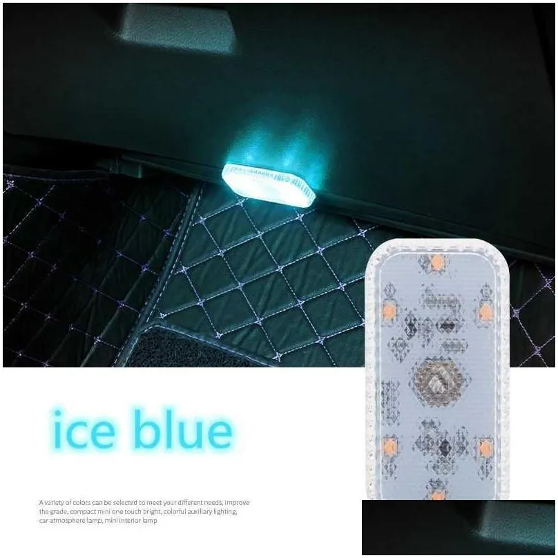  car led touch lights auto roof ceiling reading lamp car wireless interior light usb charging emergency lamps for door foot trunk