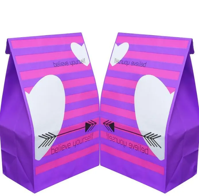 party favor bags kraft paper bag 13x8x24cm balloon pink purple yellow believe yourself black face halloween elements bless cartoon design di