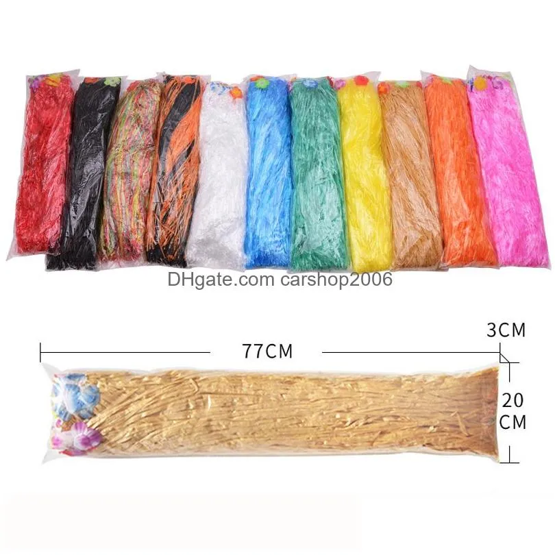 colorful hawaiian grass skirt table skirt for wedding birthday halloween christmas party decoration supplies wholesale dbc vt0697