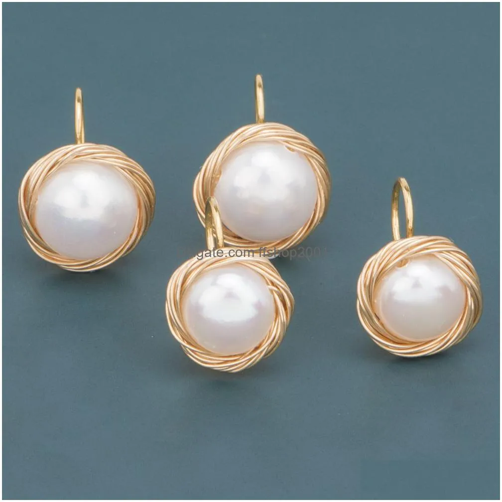s925 pearl stud earring 18k real gold plated prevent allergy earrings no pierced ears ear clip painless freshwater natural pearls