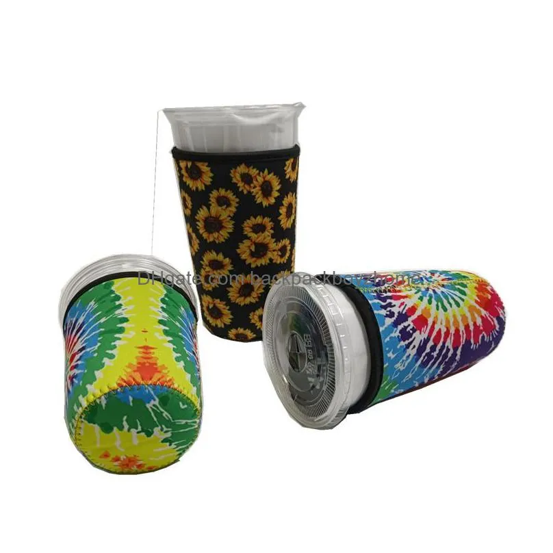 30oz neoprene tumbler cup holder party favor fashion printing outdoor portable water cup tote bags