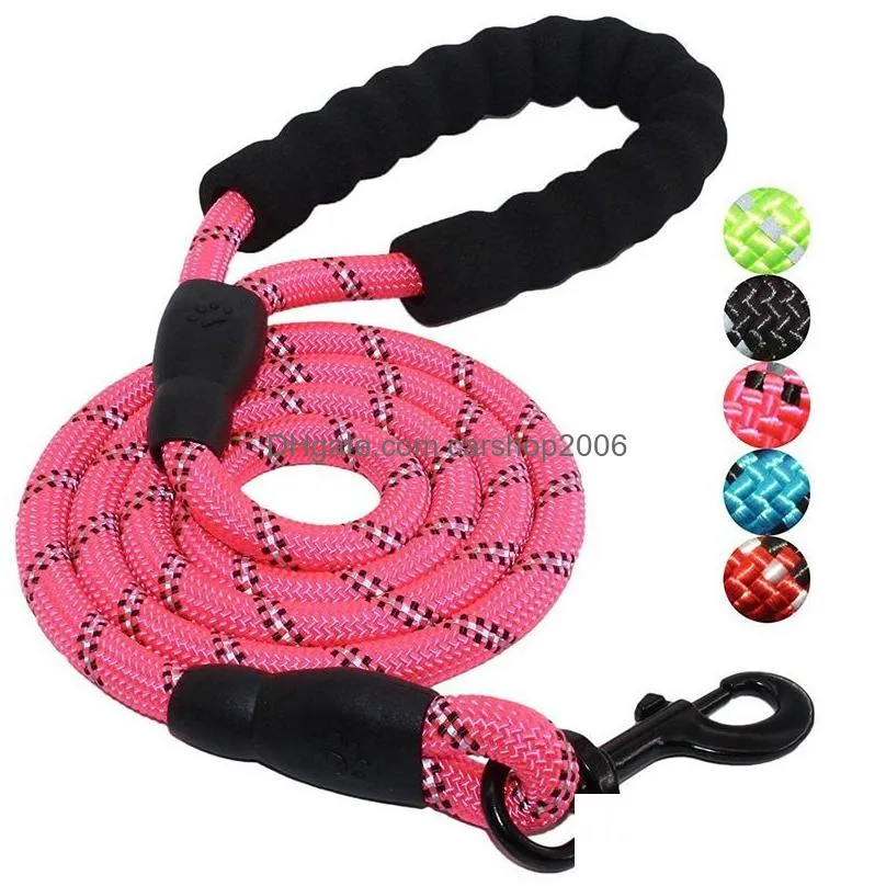 pet supplies dog leash for small large dogs leashes reflective dog leash rope pets lead dog collar harness nylon running leashes dbc